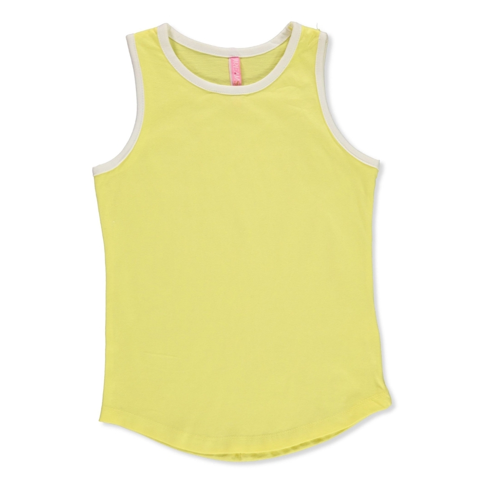 3-Pack ¹Dreamstar Girls'  Flower Tank Tops - gray yellow green - Picture 4 of 4